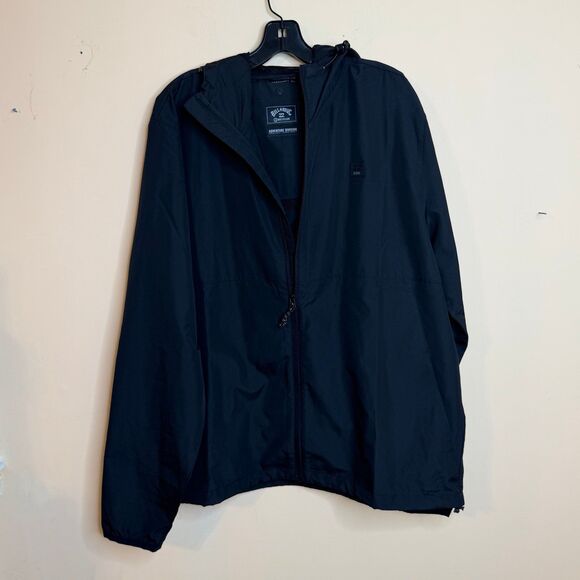 Billabong Adventure Division black windbreaker jacket men’s size XL packable - Picture 1 of 5